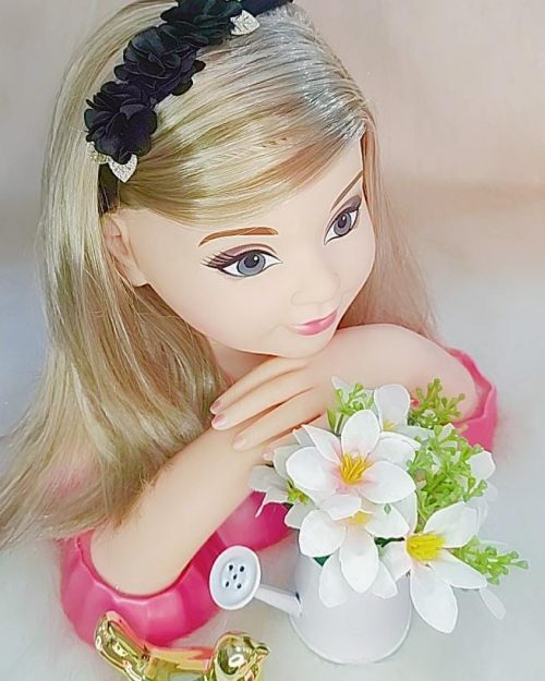 Faixa Belli Flores Preta