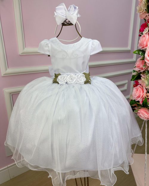 Vestido Juvenil Vila Lele Luiza Branco