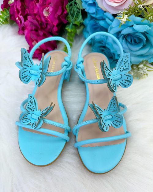 Sandalia Flor Di Mila Laise Borboletas Azul