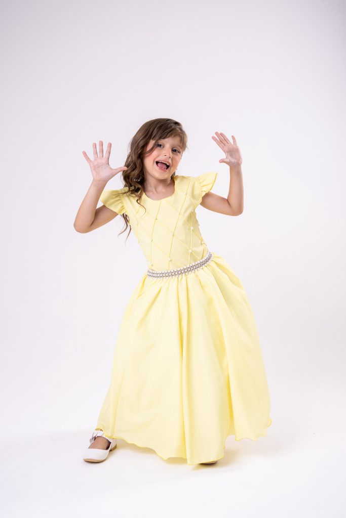 Vestido Ysa Kids Ariane Longo Amarelo