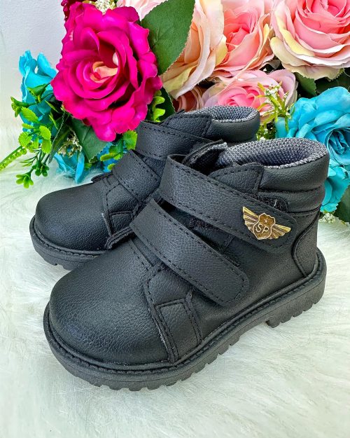 Bota Coturno Masculina Ortobaby Pedro Preto